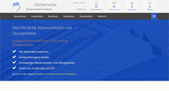 Desktop Screenshot of klassenarbeiten.de